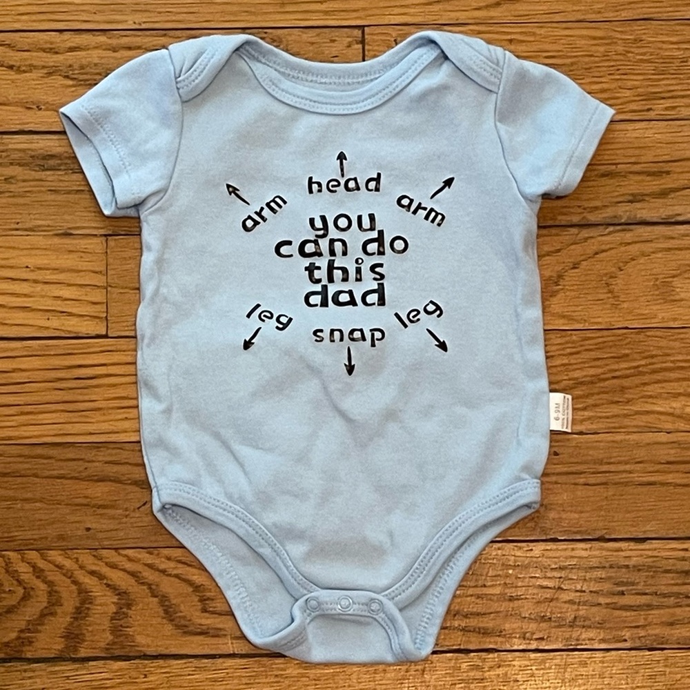 Blue Bodysuit with Graphic Design